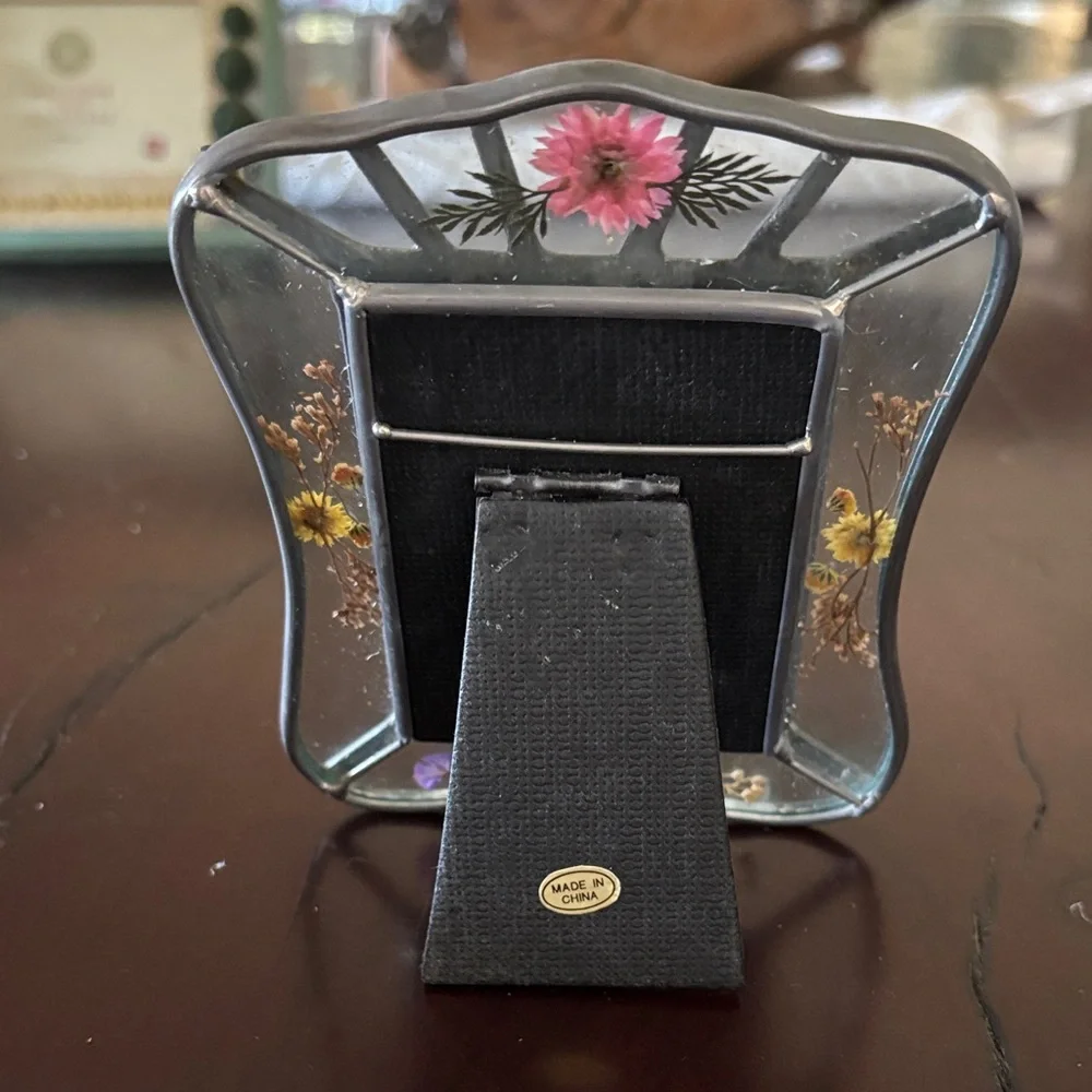 Floral pewter Picture Frame